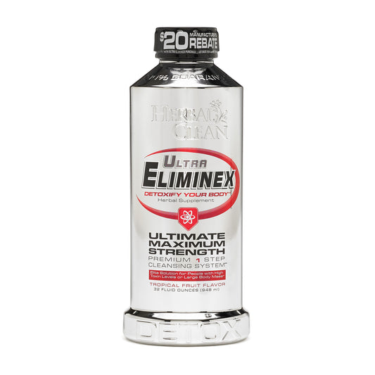 Herbal Clean Ultra Eliminex Fast Cleansing Drink Tropical Flavor - 32 Ounce - Same Day Detox