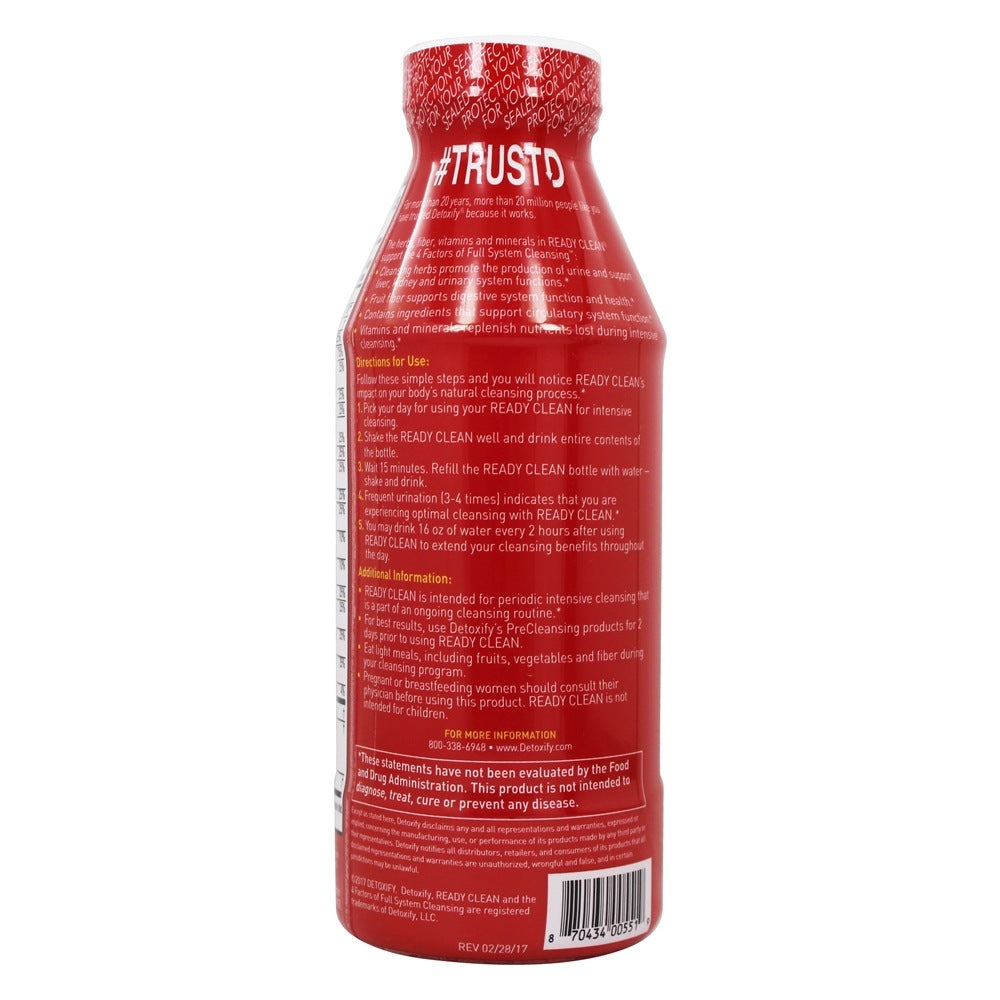Detoxify Ready Clean Herbal – 2 Flavors – 16 Oz