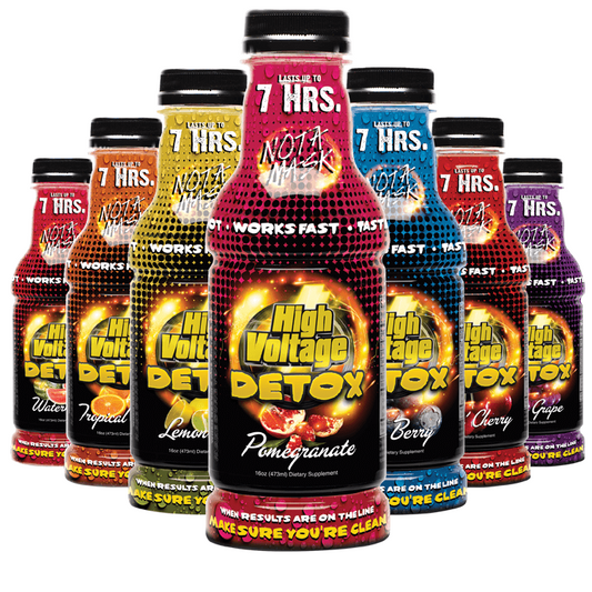 High Voltage Detox Instant Fast Cleansing Drink Six Flavors - 16 Ounce - Same Day Detox