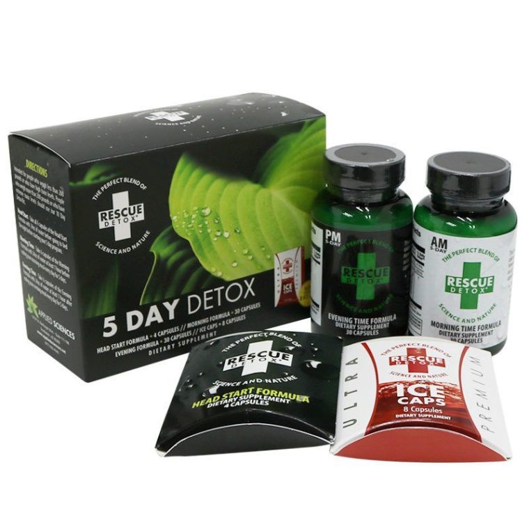 Rescue 5 Day Permanent Detox Best Detox Capsules Full Body Cleanse Dietary Supplement