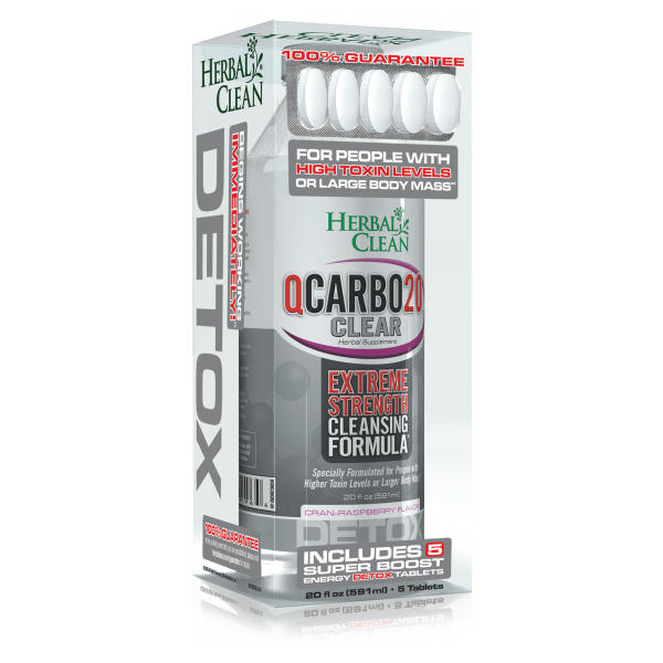 Herbal Clean QCarbo32 Clear Extreme Fast Cleansing Drink Three Flavors