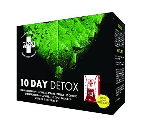 Rescue 10 Day Permanent Detox Best Detox Capsules Full Body Cleanse Dietary Supplement