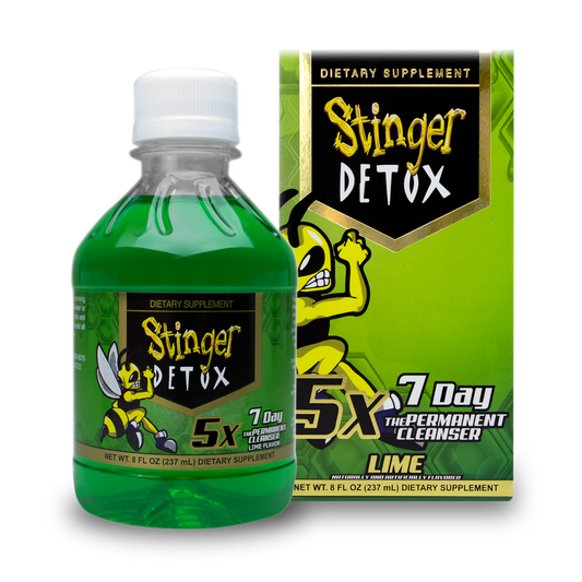 Stinger Detox Liquid Drink 5x Permanent Cleanser Lime 8oz – Same Day Detox