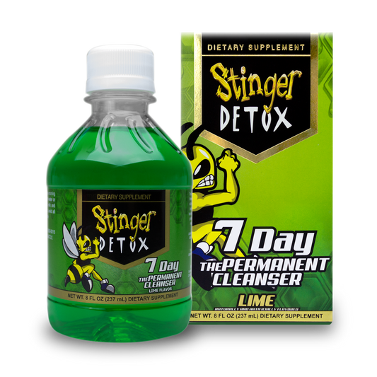 Stinger Detox Liquid Drink 7 Day Permanent Cleanser Lime 8oz – Same Day Detox